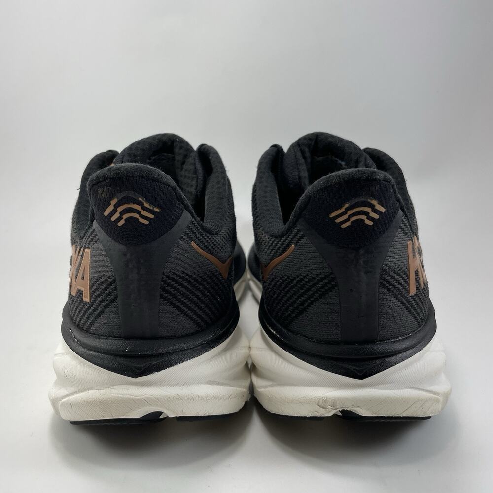 Hoka One One Clifton 9 Running Shoes Womens Shoes 11 B Black / Rose Athletic - Picture 4 of 10